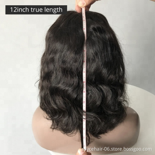 Select Best Material Filipino Human Hair Short Bob Lace Front Wig For Black Women